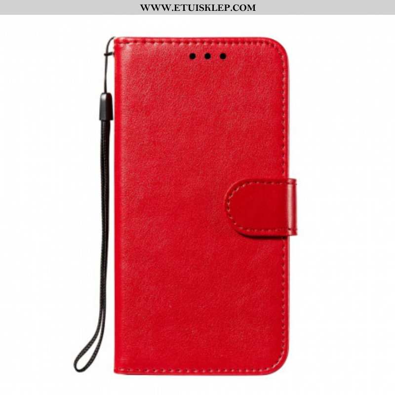 Etui Folio do Xiaomi Redmi Note 10 / 10S Monochromatyczny Skórzany Styl